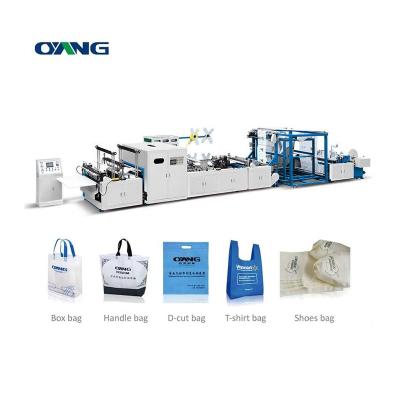 China Garment Shops High Efficient Fully Automatic Ultrasonic D-Cut Nonwoven Bag Making Machine 5 in 1 Nonwoven Bag Making Machine for sale