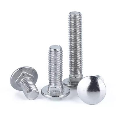 China High Tensile DIN603 605 607 High Grade 8.8 m4 m14 Stainless Steel Hardened Steel Carriage Bolts 10.9 Carbon Steel Carriage Bolts for sale