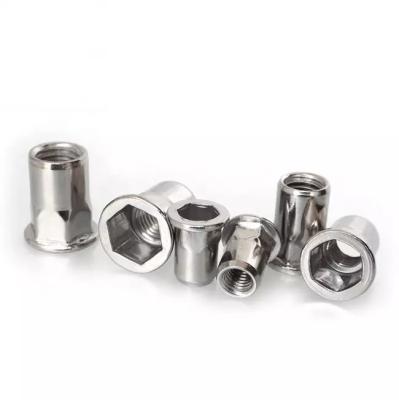 China Best price heavy industry rivet nut carbon stainless steel M6 M10 M16 blind rivet nuts wholesale small head flat head for sale