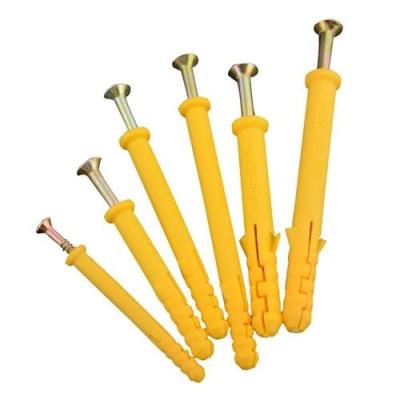 China Building Construction Wholesale Customize Plastic Wall Plug Anchor With 6mm Nail Anchor And 8mm Metal High Quality Nylon Screws for sale