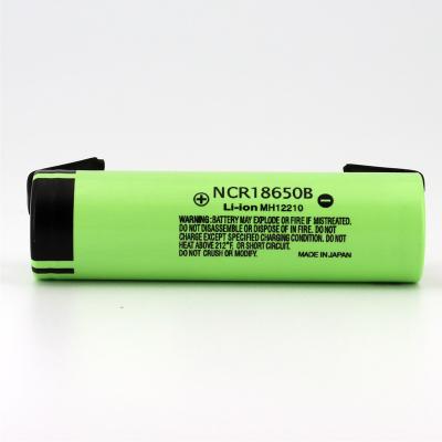 China New Original 18650 Rechargeable Toys Battery NCR18650B 3.7v 3400mAh Lithium Batteries Soldering Nickel Sheet for sale