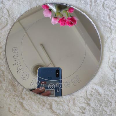 China New Decorative 1mm Thick Acrylic Mirror Laser Cut Round Silver Plastic Acrylic Mirror Sheet for sale