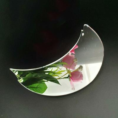 China Beautiful Decorative Moon Mirror Plastic Sticker Shape Shatterproof Acrylic Mirror Sheet for sale