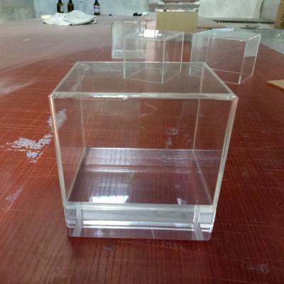 China Custom Clear Acrylic (Acrylic) Plexiglass Storage Box Acrylic Display Box With Logo Lid for sale