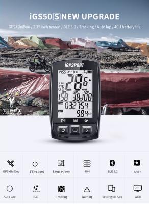 China Fitness iGS50S Bicycle Cyclocomputer Gps Computer Bicycle Cycling Accessories For Cycling Sports for sale