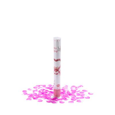 China 2021 Hot Pink Paper Cannon Hot Selling Paper Air Confetti Petals Party Popper Confetti For Wedding for sale