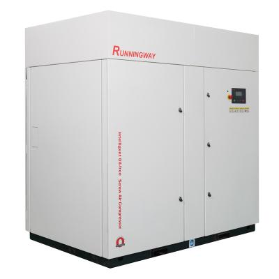 China High Efficiency Runningway 110KW Oil Free Electric Screw Air Compressor for sale