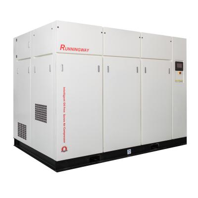 China High Efficiency Oil Free Non - Lubricated Screw Air Compressor Class 0 200kw Runningway for sale