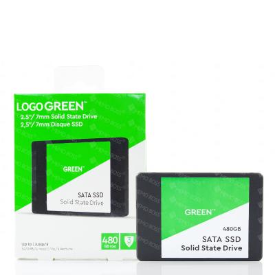 China SSD Hard Drive GREEN SSD 2.5 Inch 120GB 240GB 480GB 1TB Internal Hard Disk Drive for sale