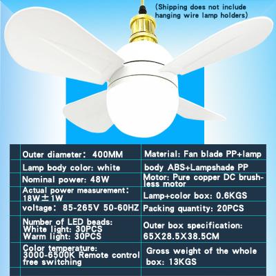 China Ceiling Fan With Light, Modern Remote Control Closed Low Profile Ceiling Fan With Light for sale