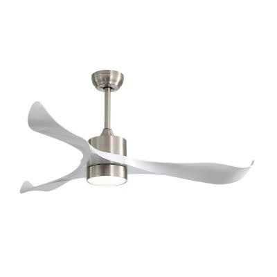 China 52 Inch Bldc Ceiling Fan Modern 3 Abs Blades Chandelier LED Ceiling Fans With Light for sale