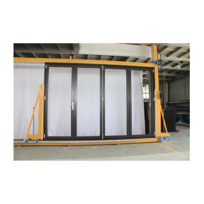 China door & High Quality Water Proof Bi-fold Door Exterior Wall Aluminum Alloy Window Customized Folding Bi-fold Door for sale