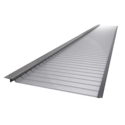 China Wholesale Decoration Factory Gutter Guard Perforated Metal Prevents Clog Sheets And Silver Anodizing Gutter Guard for sale