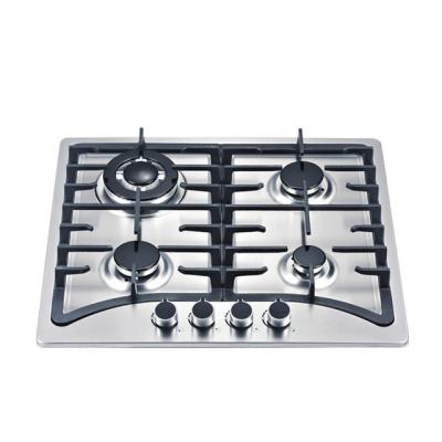 China Hotel Selling Kitchen Appliances 4 Hot Burners Built In Gas Stove With Cast Iron for sale