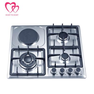 China Household electric and gas hob built in 4 burner gas stove for sale