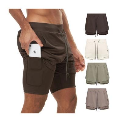 China Herren Anti-Wrinkle Anti-Wrinkle Men's Shorts Sweat Releasing Pocket Double Layer Private Label Gym Mens Shorts OEM & ODM Summer for sale