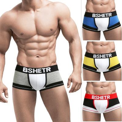 China Custom Made Breathable Waistband Mens Elastic Underwear Cuecas Boxer for sale