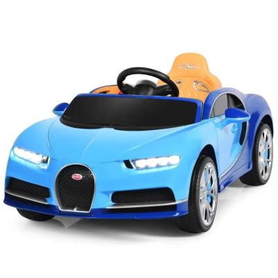 China Ride On Toy 12V Kids Ride On Bugatti Chiron Car Licensed Electric Car With Remote Control With ASTM F963 Blue Color for sale