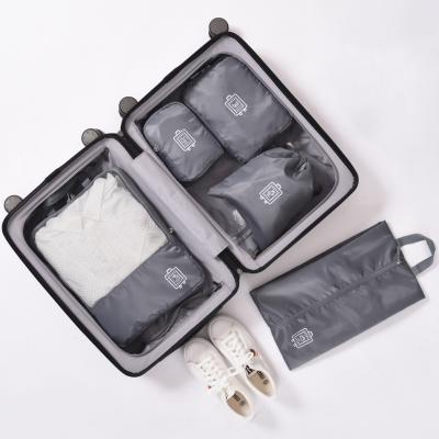 China Tote Set Cubes 5 Sets Travel Drawstring Storage Luggage Bag Tote Cubes Foldable Clothing Organizer Storage Organizers Travel Bags Set for sale