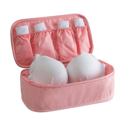 China European Oxford simple waterproof fabric solid color storage style portable bra panties travel bag underwear storage finishing bag for sale