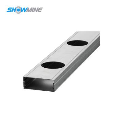 China Decorations #16 5222 thicker aluminum channel for pixel dot lamps for original 40mm round or square lamps pixel aluminum color for sale