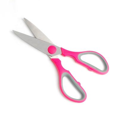 China Factory Wholesale New High Quality Colorful Soft Handle Stainless Steel TPR Style Office Customized Scissors for sale