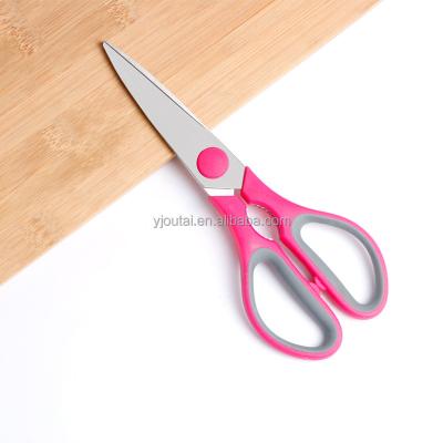 China Customized Kitchen Scissors New Style Customized Handle Kitchen Colorful Bone Supply Customized Factory Logo 3CR13 Stainless Steel Cutting Scissors for sale