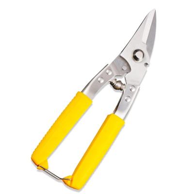 China Industrial Shears Branch Cutting Iron Electric Wire Stainless Steel Hardware Tools Heavy Duty Non Slip Scissors For Iron Sheet for sale