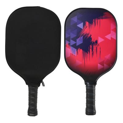 China Carbon Fiber Customized Brand And Print Outdoor Exercise Lightweight Carbon Graphite Pickball Racket for sale