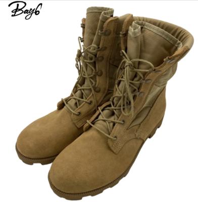 China Plain Toe Army Manmade Suede Leather Combat Sweat-absorbent Desert Boots for sale