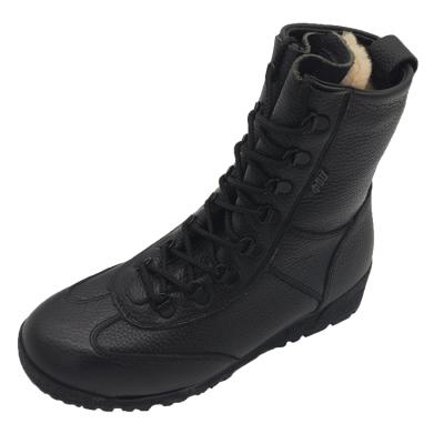 China Anti-odor Man Wholesale Black Combat Boots Wool Warm Work Boots For Winter for sale