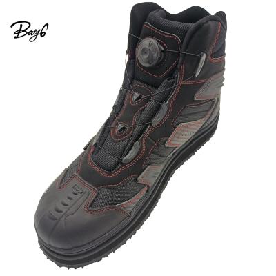 China Anti-Slip EVA Rubber Felt Outsole Mens Freelock Boots Cleats Rocking Fishing Shoes for sale