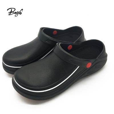 China Customizable Anti-slippery Fashion Hotel Nurse Chef Clog Kickers Shoes With Rubber Sole Man for sale