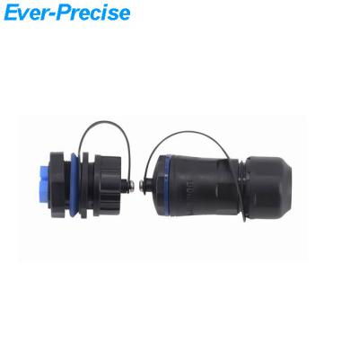 China M20 Power SC to SC Fiber Optic Waterproof Connector with 2pcs Dust-covers for sale