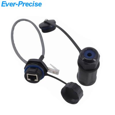 China New Design M25 RJ45 Waterproof Waterproof Bulkhead IP68 RJ45 Power Connector for sale