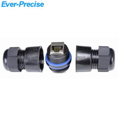 China Short Type M25 8P8C Waterproof Waterproof Connector RJ45 Power Short Connector for sale