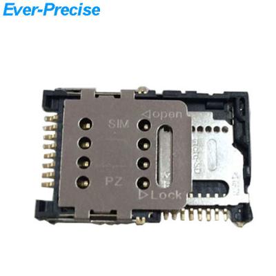 China PCB Two In One TF Card Socket Two In One SD Card Socket+ SIM Card Socket for sale