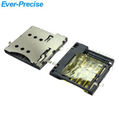 China pcb push push sim card slot holder micro 7pin connector for sale