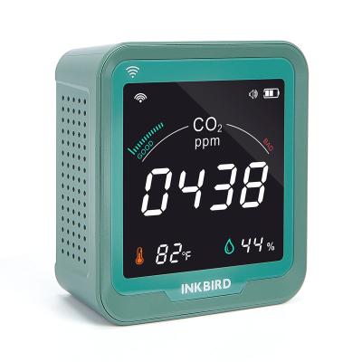 China INKBIRD WiFi CO2 Detector INK-CO2W Rechargeable CO2 Sensor with APP 9.8*9*4cm for sale