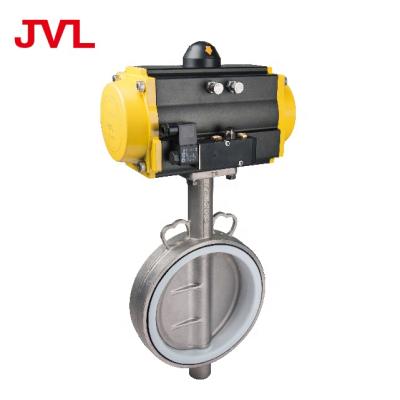 China JL600-D1/C7 General Pneumatic Soft Seal Worm Gear Butterfly Valve for sale