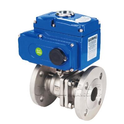 China General SIT Flanged Hard Seal Electric Motorized Water Ball Valve for sale