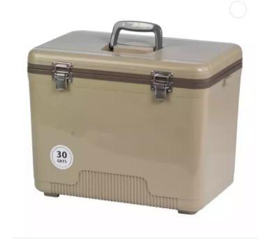 China Custom 30L Plastic Camping Use Cooler Box Transport Cooler Insulated Portable Ice Chest Coolers For Injection Molding for sale