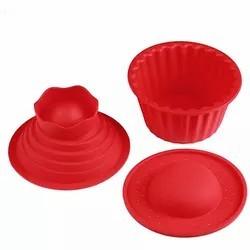 China Op maat gemaakte siliconen mal voor mousse ronde dieren papier mini set bakken fondant decoratie Te koop