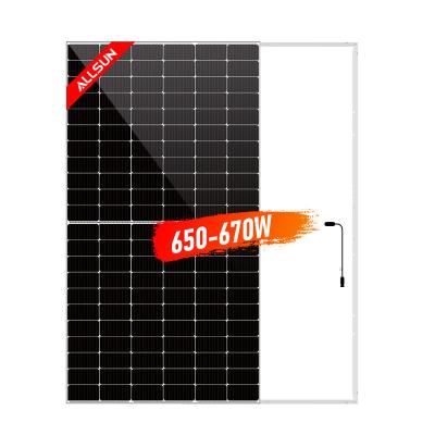 China 2023 High Power Solar Power System Monocrystalline Solar Panel 600w 640w 630w 660w 670w Hot Sale Type for sale