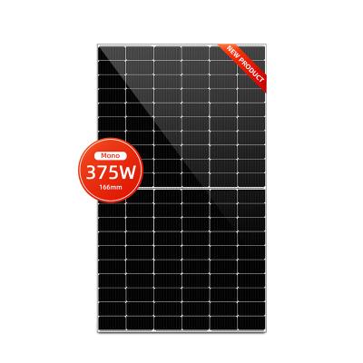 China solar panel 330W mono 340W 350W 360W 370W 375w 380W 400W solar power mainstream efficiency all black monocrystalline solar panel price for sale