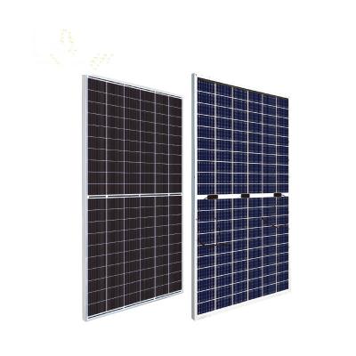 China Solar Power System Paneles Solares 550W 600W Monocrystalline Hybrid Solar Panel System Jinko Half Cut Mono Solar Panel Black Half Cell for sale