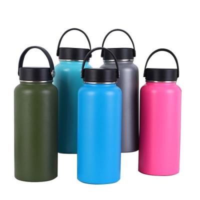 China Sports Water Bottle 32oz Large Fast Flow Flip Top LeakProof Lid Open Non-Toxic Eco-Friendly vacuum flask for sale