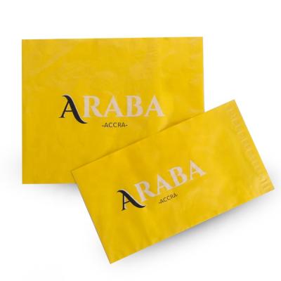 China Customized Logo Pink Yellow White Plastic Mailing Clothing / Shipping Postage Bags Polymailer Postal Mailing Bag For Packing Clothing for sale