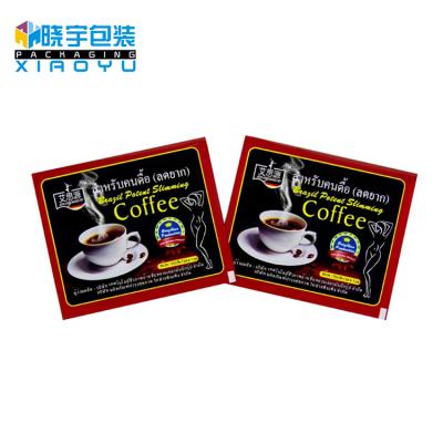 China Organic Japanese Food Small Aluminum Foil Heat Seal Drip Sachet Bag Instant Coffee Tote Bag Organic Small Bag With Tear Notch for sale