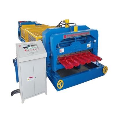 China Building Material Shops Metal Roof Glazed Tile Roll Forming Machine Roof Panel Glazed Tile Roll Forming Machine for sale